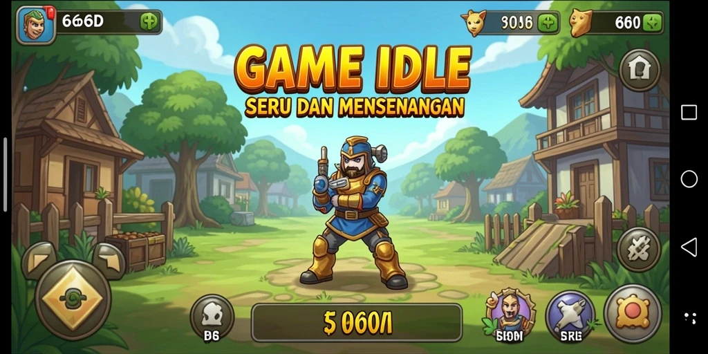 Screenshot tampilan gameplay menarik dari 66D.