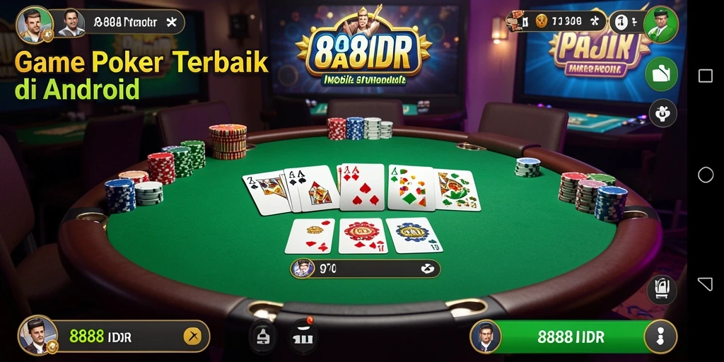 Gameplay seru Poker dengan antarmuka yang menarik