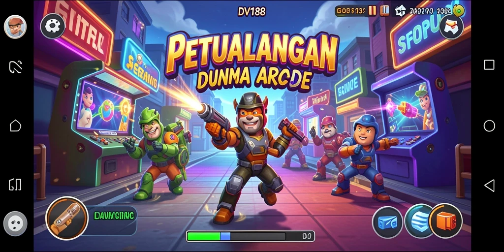 Tampilan gameplay menarik dari game Arcade DV188.