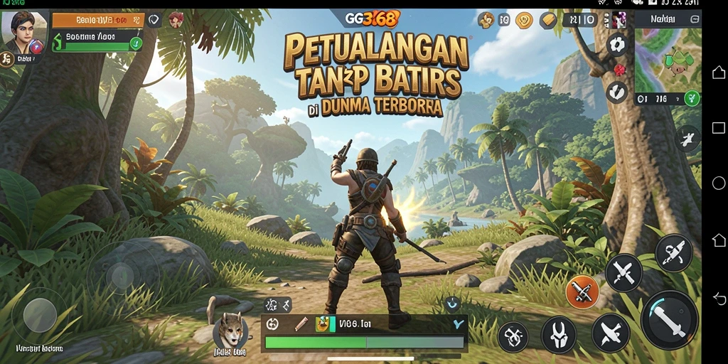 Screenshot menampilkan aksi seru dalam gameplay Open World.