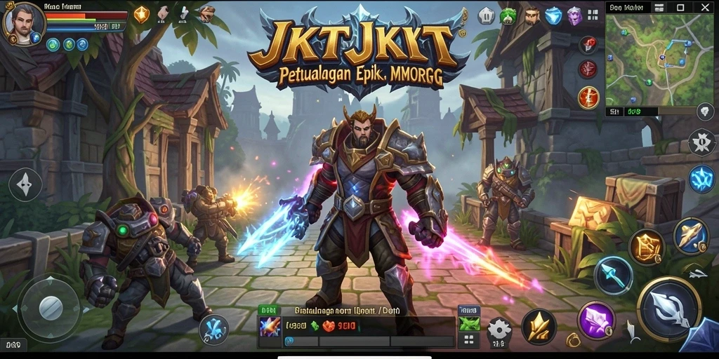 Gameplay seru di dunia fantasi JKTJKT.