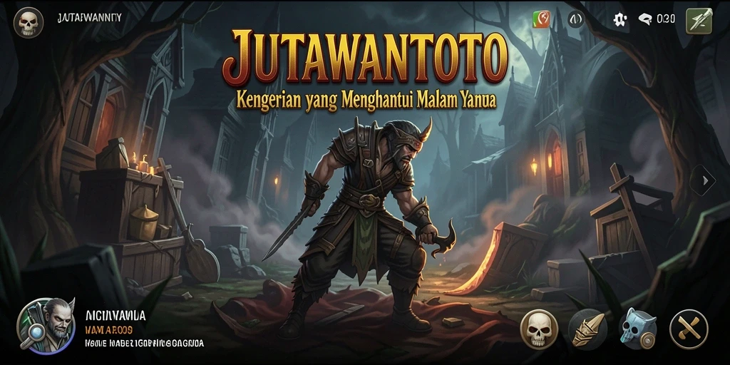 Gameplay mencekam dari JUTAWANTOTO menampilkan suasana horror yang mendalam.