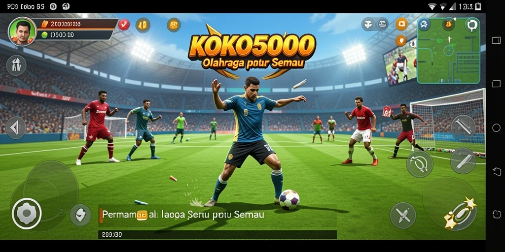 Tampilan gameplay KOKO5000 yang mendebarkan dan kompetitif.