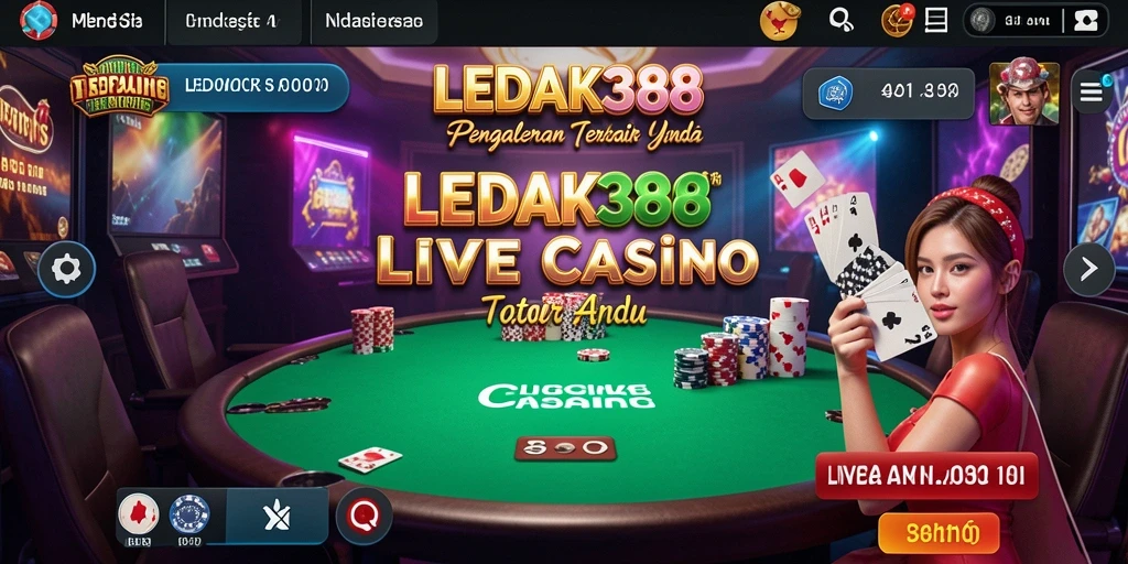 Tampilan gameplay Live Casino yang menarik dari LEDAK388.