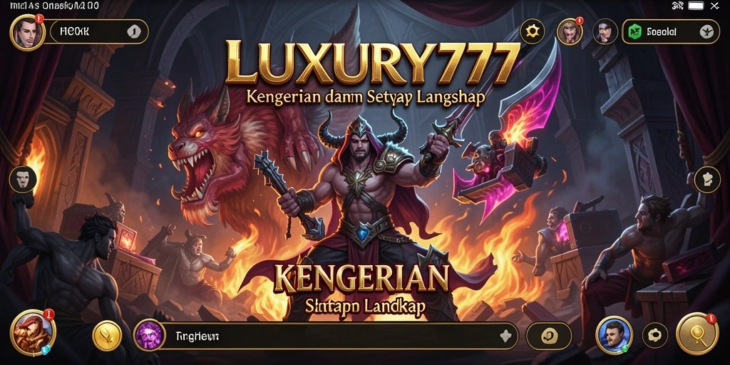 Screenshot gameplay menegangkan dari LUXURY777 yang penuh kengerian.