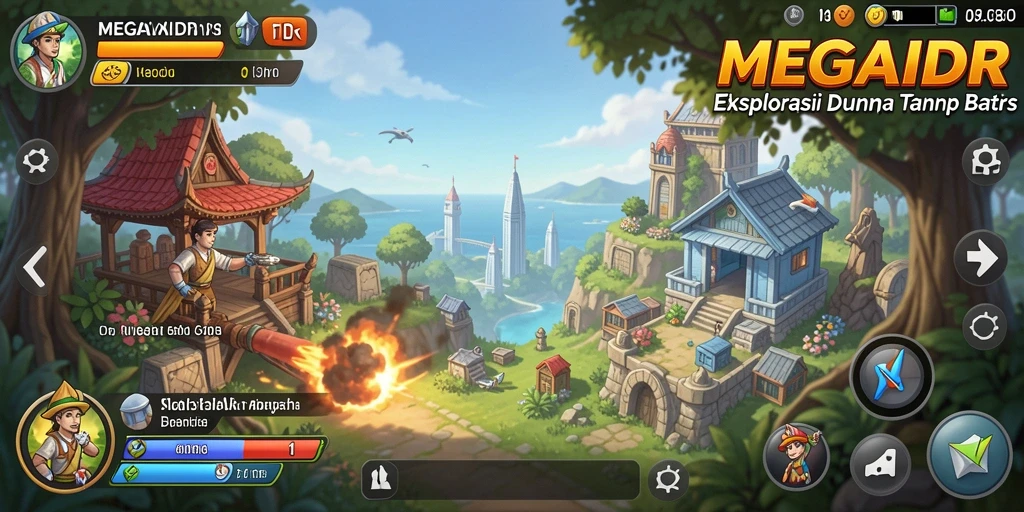 Tampilan gameplay MEGAIDR yang menakjubkan dalam dunia Open World.