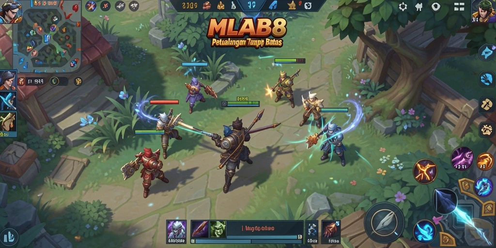 Tampilan gameplay MLBB8 yang menampilkan eksplorasi dunia terbuka.