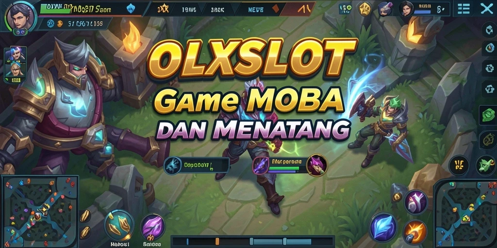 Screenshot gameplay seru OLXSLOT yang menampilkan aksi pertempuran tim.