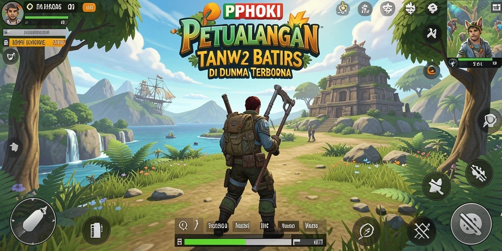 Tampilan gameplay PPHOKI yang mengasyikkan di dunia terbuka.