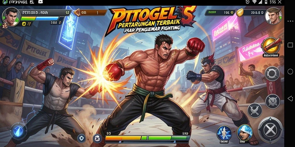 Tampilan gameplay PTTOGEL dengan aksi bertarung mendebarkan.