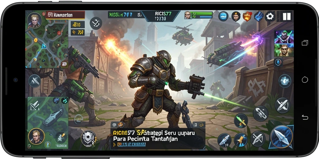 Tampilan gameplay RICIS77 yang menegangkan dan strategis.