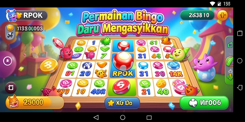 Tampilan gameplay RPOK dengan suasana permainan Bingo yang menegangkan.