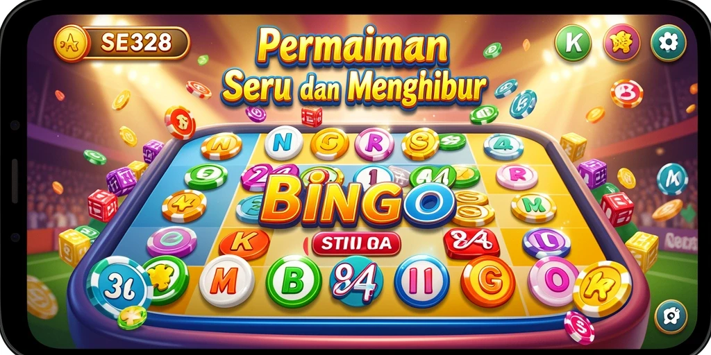 Tampilan gameplay Bingo yang seru dan interaktif di SE328.