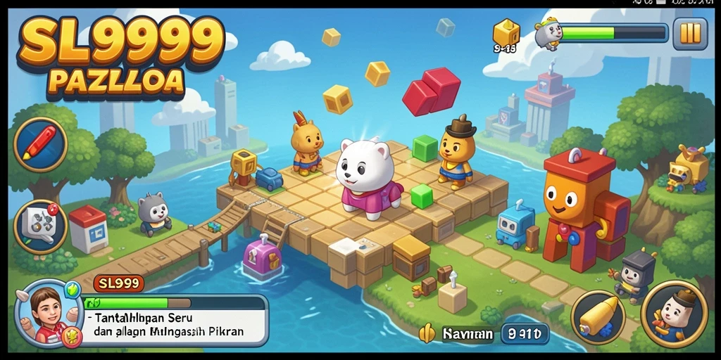 Screenshot gameplay SL999 menampilkan tantangan puzzle yang mengasyikkan.