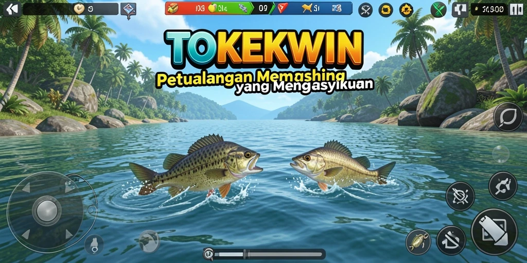 Gameplay seru dengan memancing berbagai jenis ikan.