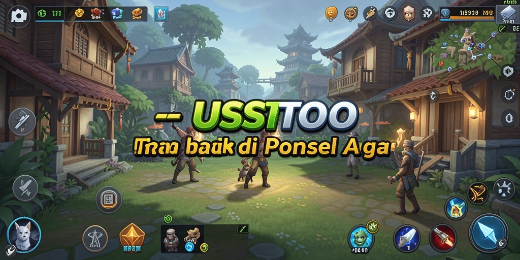 Screenshot UUSTOTO menunjukkan aksi strategis intens di battlefield.